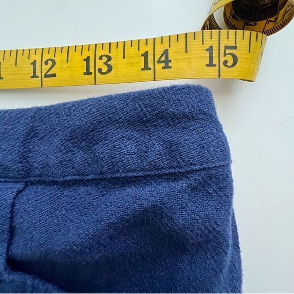 Soft Surroundings Navy Blue Pull On 100% Cotton High Rise Pants Women’s Small - Picture 11 of 12